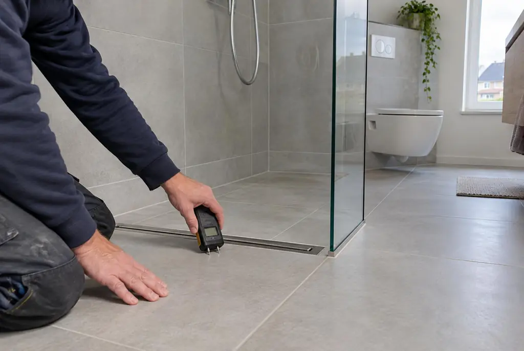 Lekdetectie Muiden – badkamer in een nieuwbouwwoning