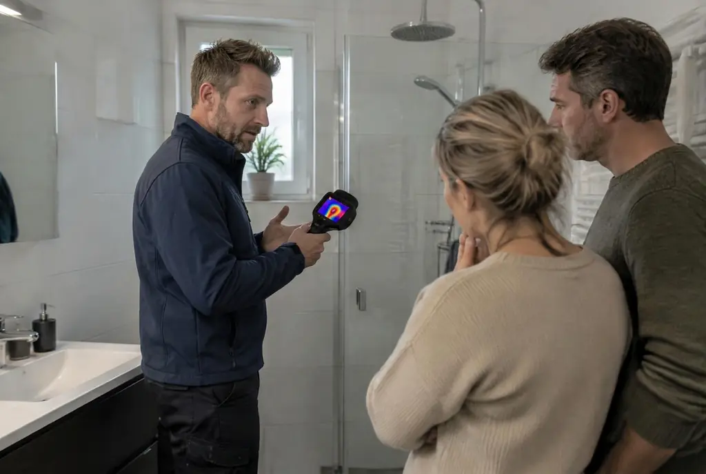 Lekdetectie Muiden – specialist legt bevindingen uit aan bewoner